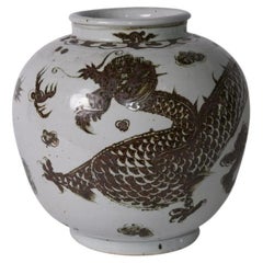 Brown Dragon Open Top Jar