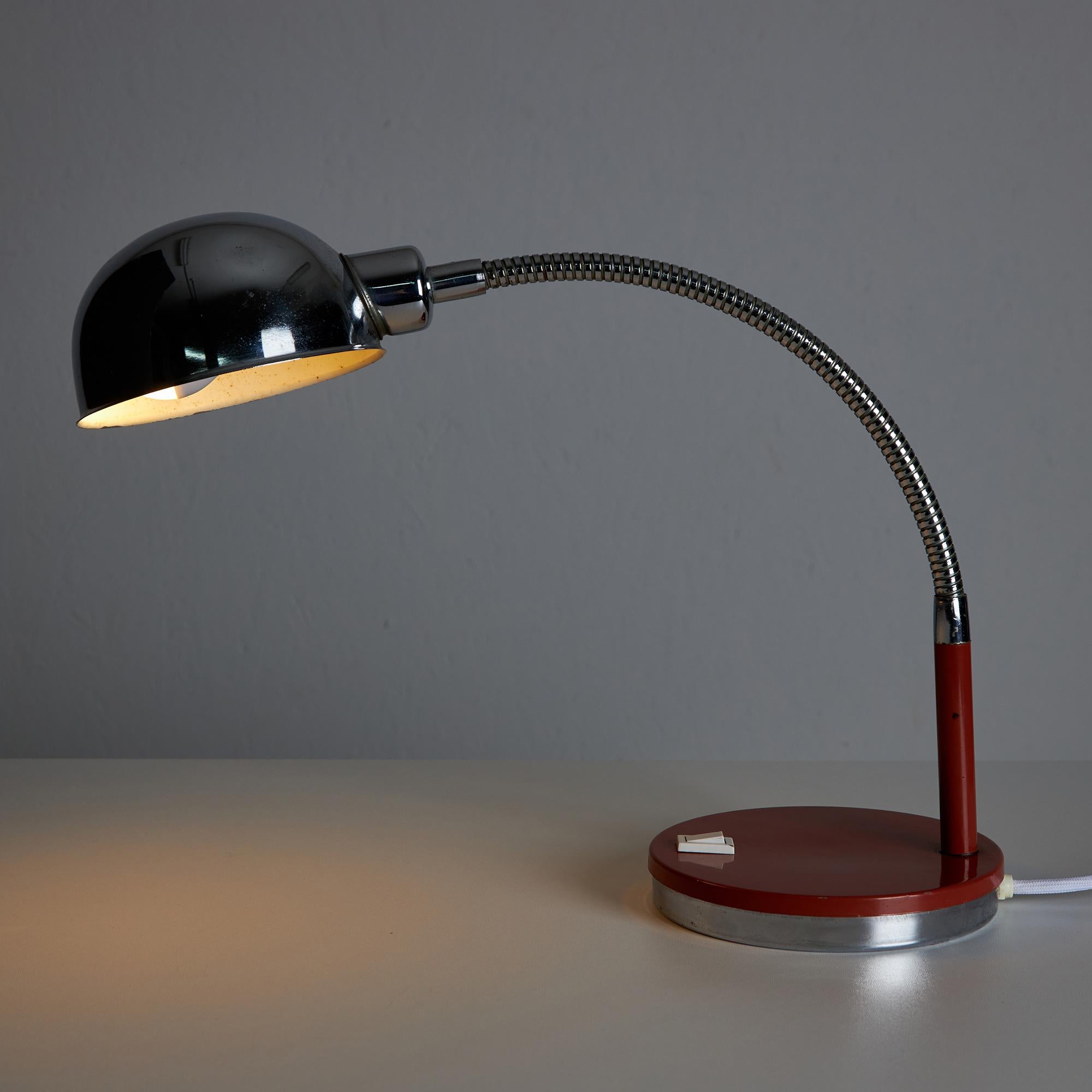 Italian Brown Element Desk Lamp For Sale
