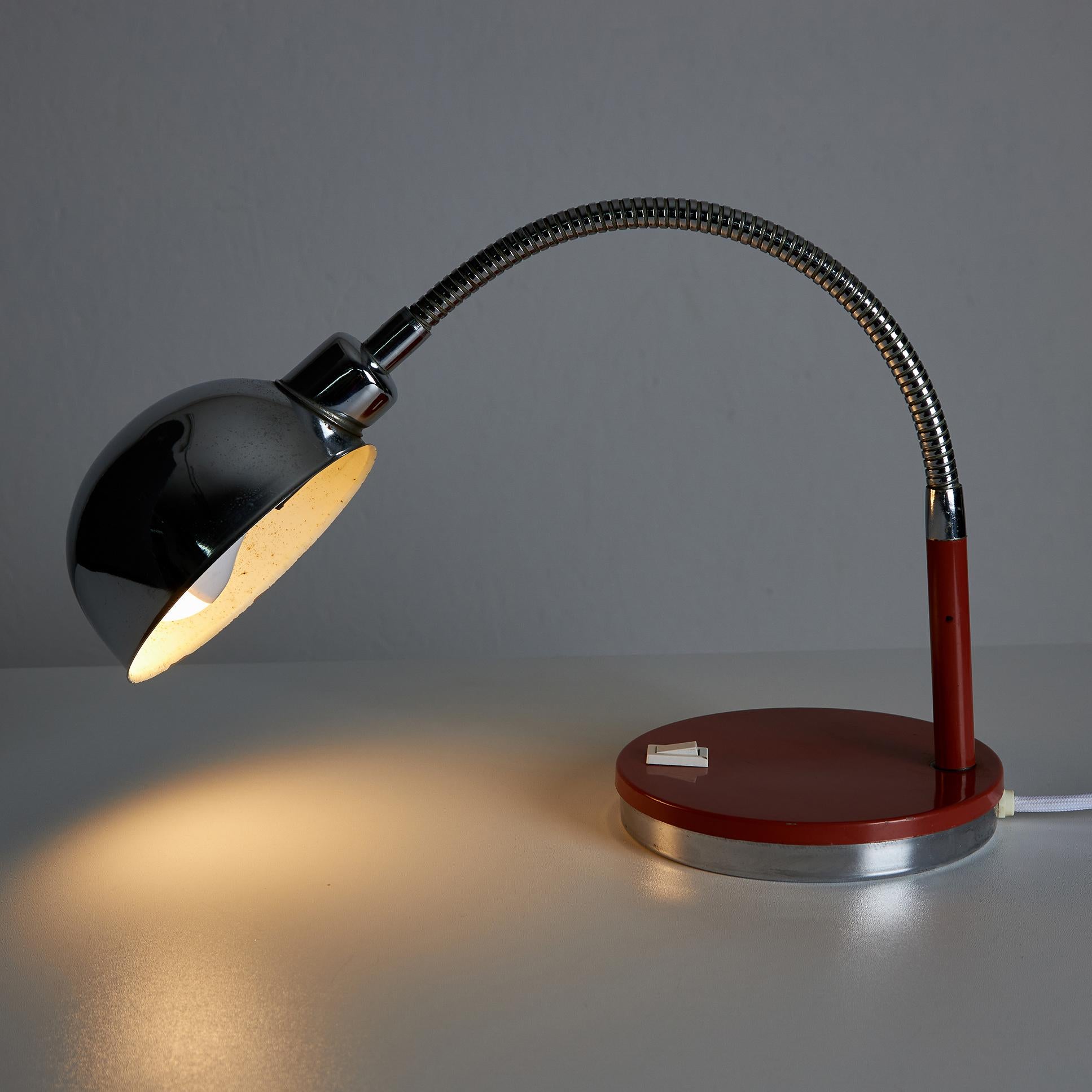 Brown Element Desk Lamp In Good Condition For Sale In Budapest, HU