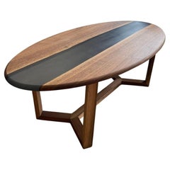 Tavolino Ellipse marrone di KV Design