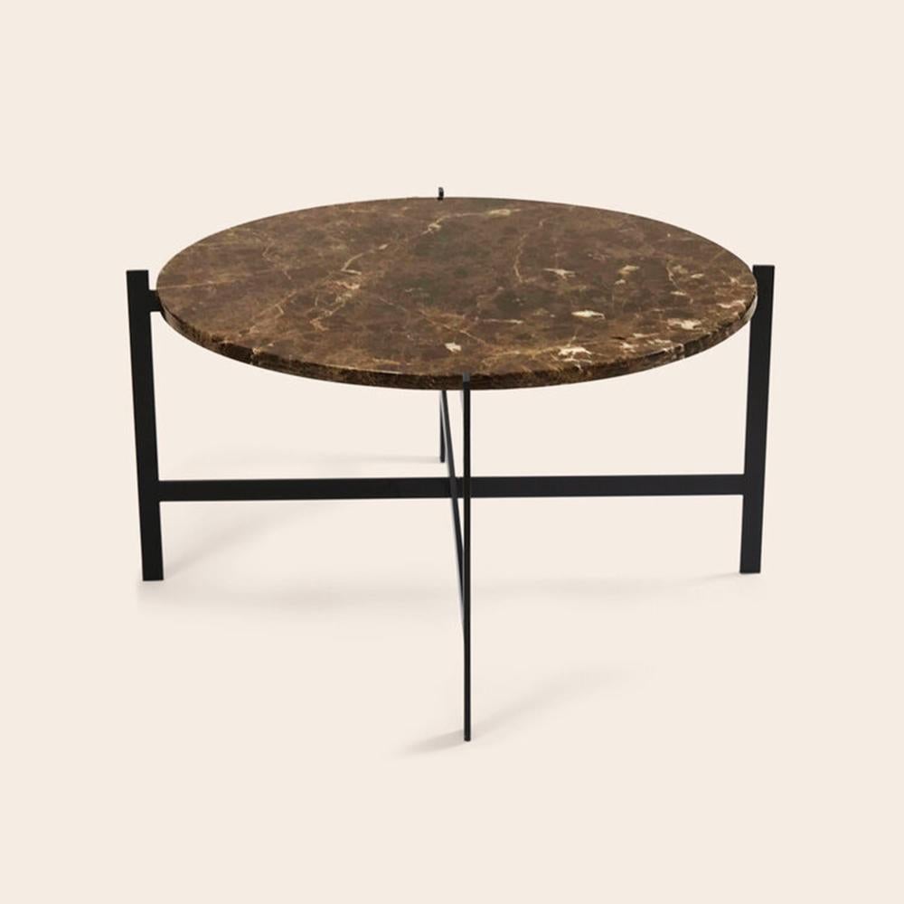 Brown emperador marble large deck table by Ox Denmarq
Dimensions: D 87 x W 87 x H 45 cm.
Materials: steel, brown emperador marble
Also available: different size and top options available.

Ox Denmarq is a Danish design brand aspiring to make
