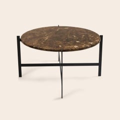 Brown Emperador Marble Large Deck Table by Ox Denmarq