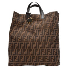 Brown Fendi Zucca Canvas Tote Bag