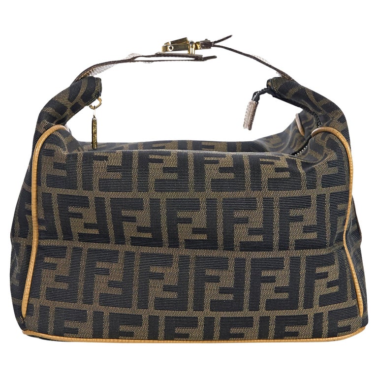 Fendi Brown Zucca Monogram Handbag at 1stDibs