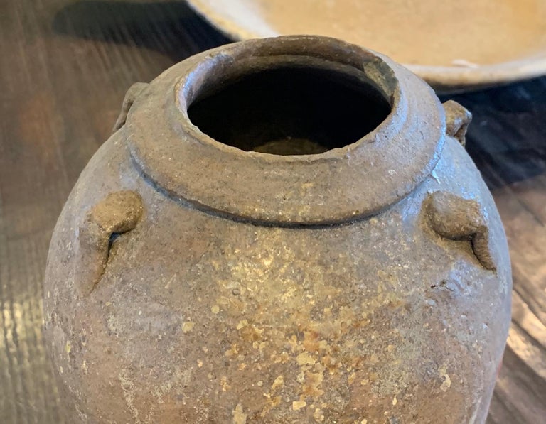 Brown Four Handled Vase, China, 15th Century For Sale at 1stDibs