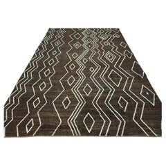 Brown Geometric Moroccan G Design Area Rug