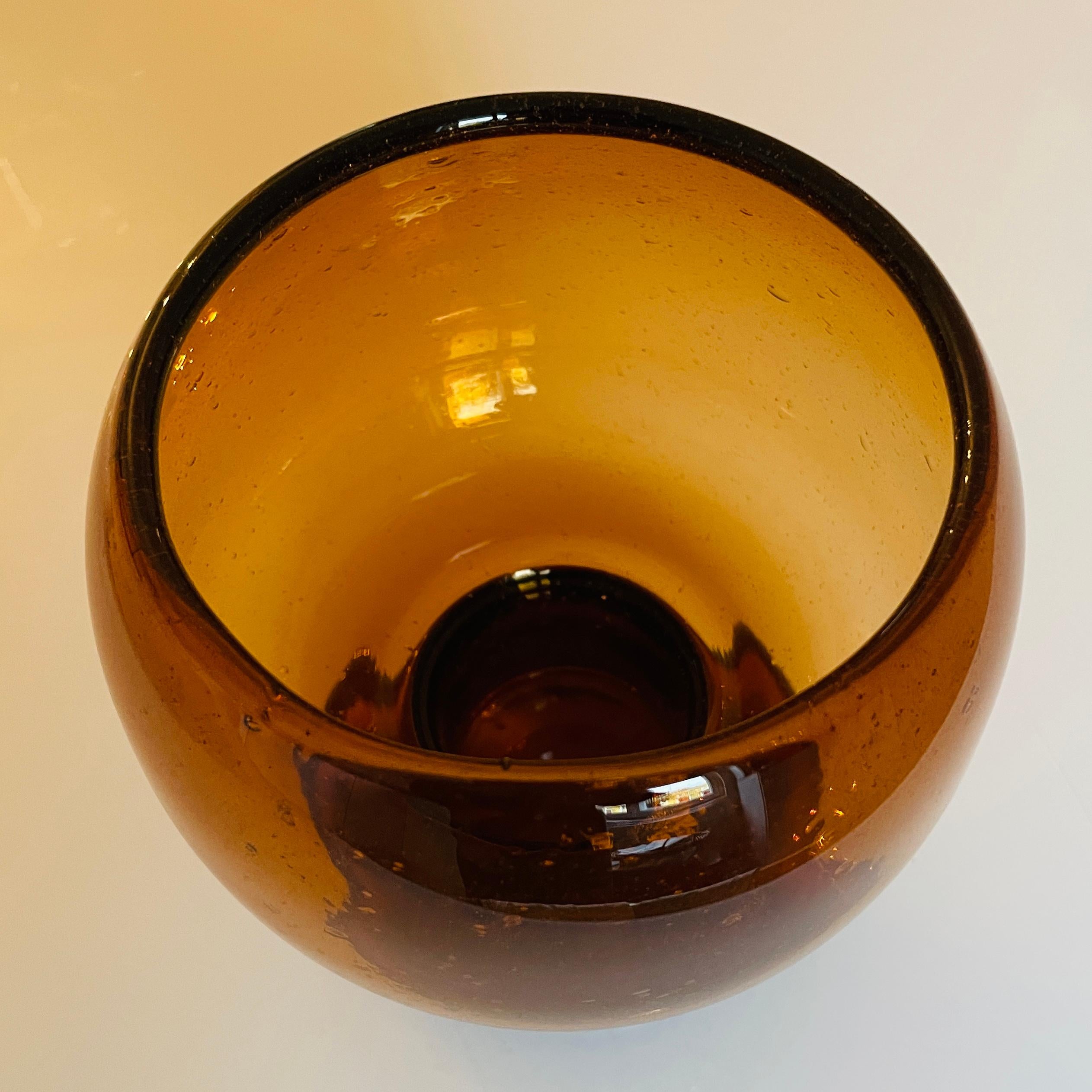 Brown Glass Bowl 