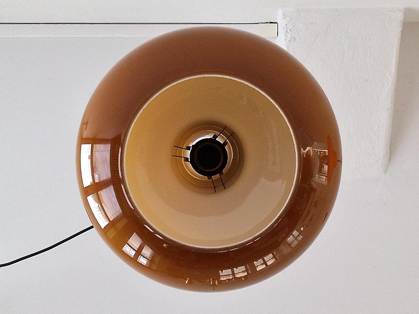 Late 20th Century Brown Glass Pendant Lamp by Peill & Putzler, Germany, 1960s-1970s