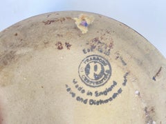 Zuppiera con coperchio in gres marrone smaltato Inghilterra, dimensioni medie, circa 1950