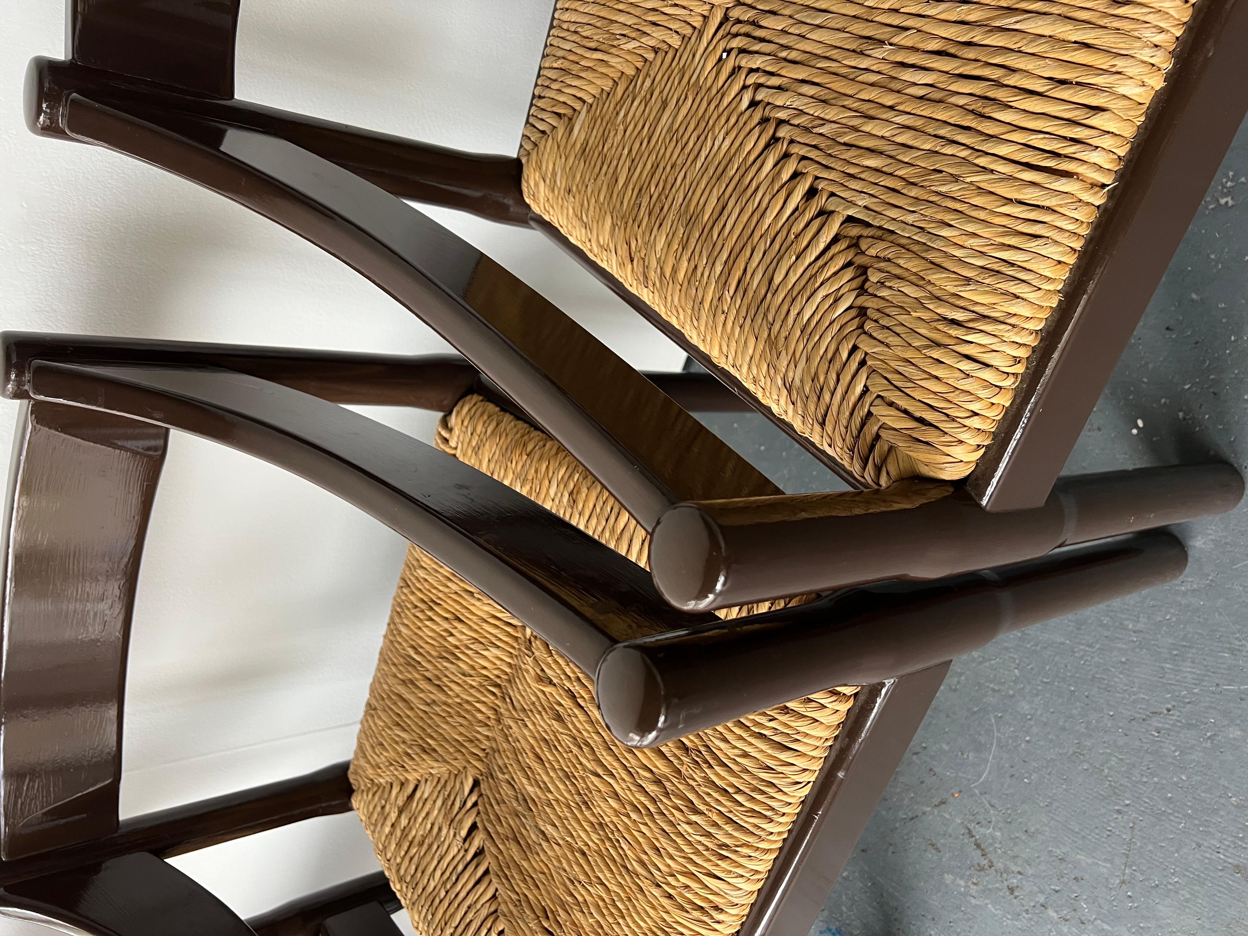 Brown Glossy Carimate Chair by Vico Magistretti  2