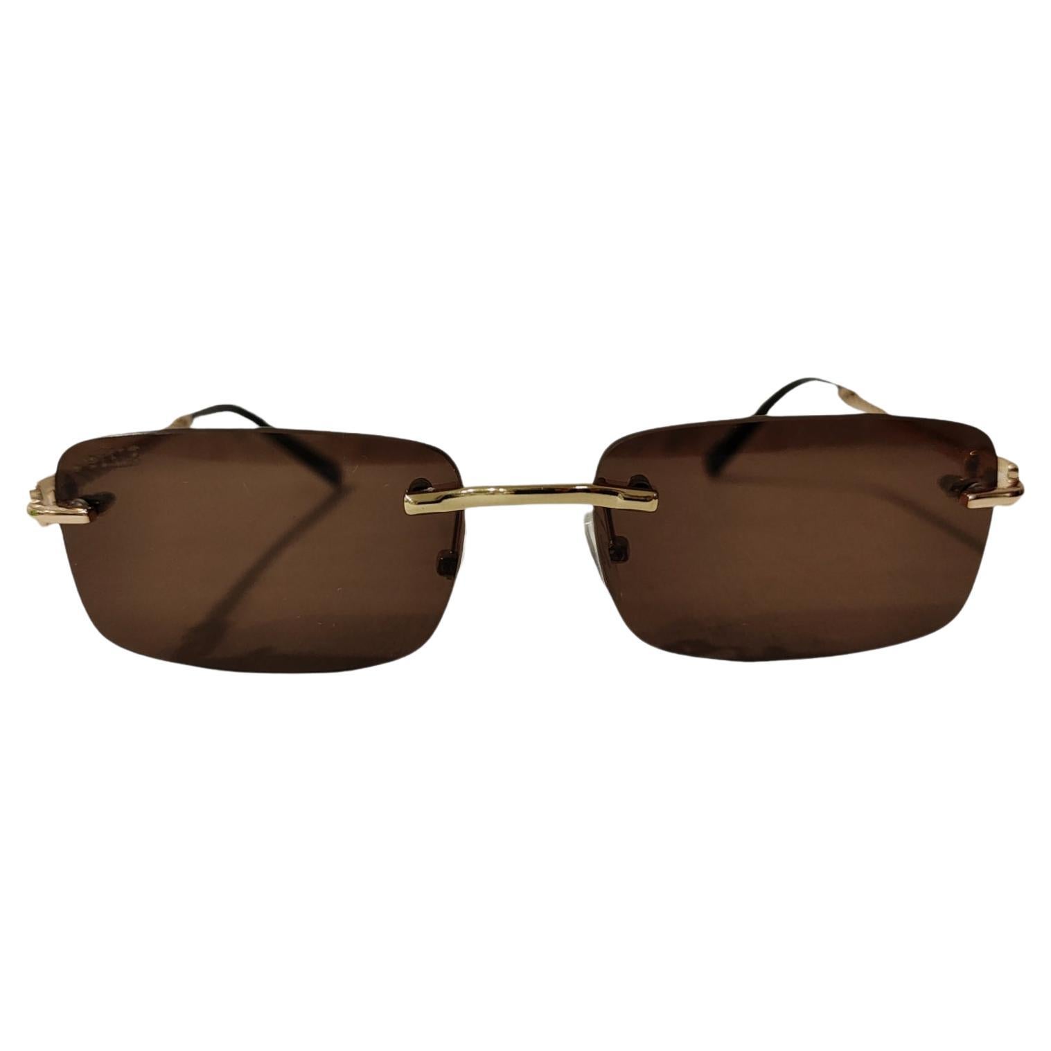 Brown gold handmade sunglasses NWOT