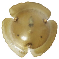 Brown Golden Murano Glass Ceiling Light von Peill & Putzler