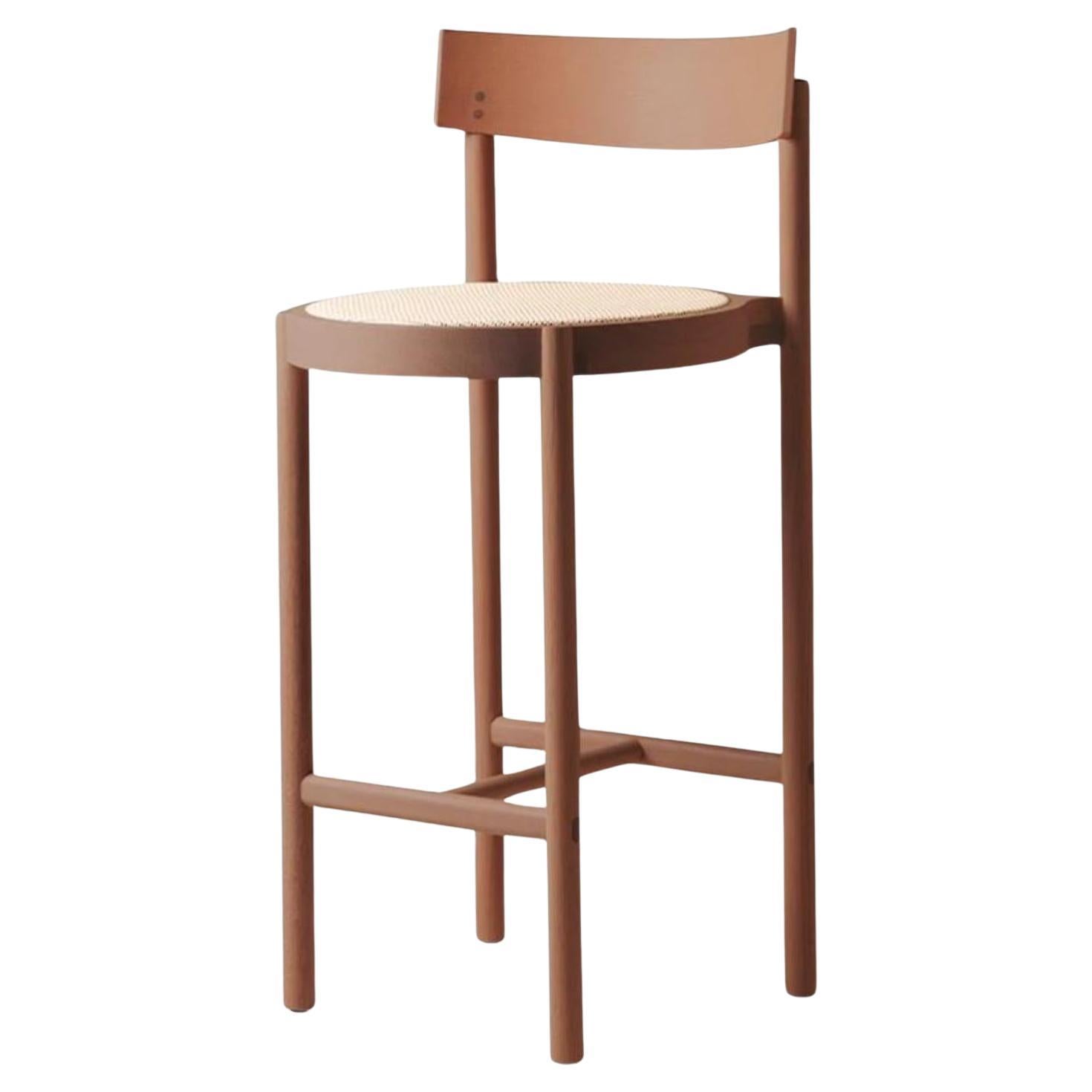 Brown Gravatá Counter Stool by Wentz For Sale