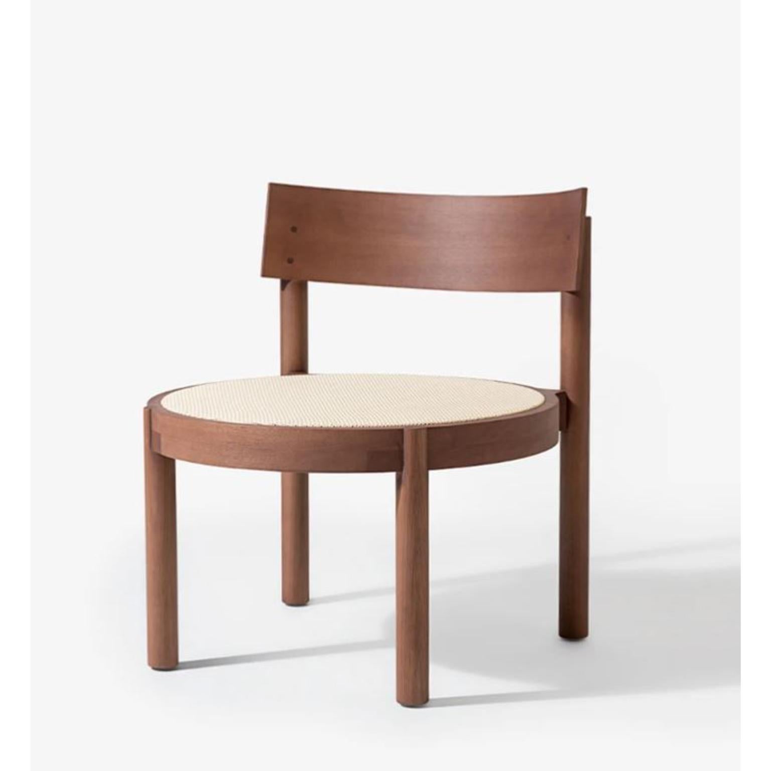 Post-Modern Brown Gravatá Lounge Chair by Wentz For Sale