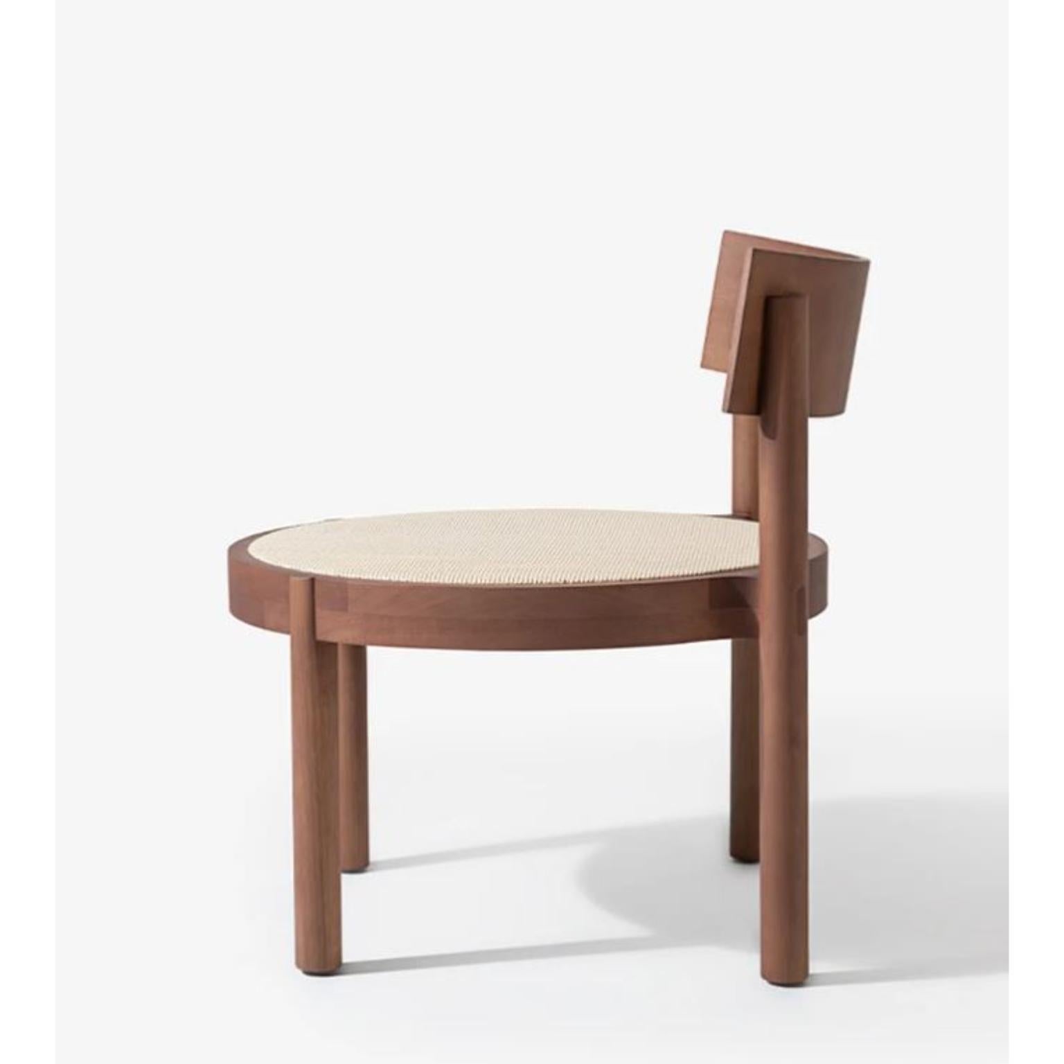 Brazilian Brown Gravatá Lounge Chair by Wentz For Sale