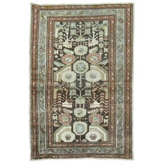 Brown Gray Earth Color Persian Malayer Rug