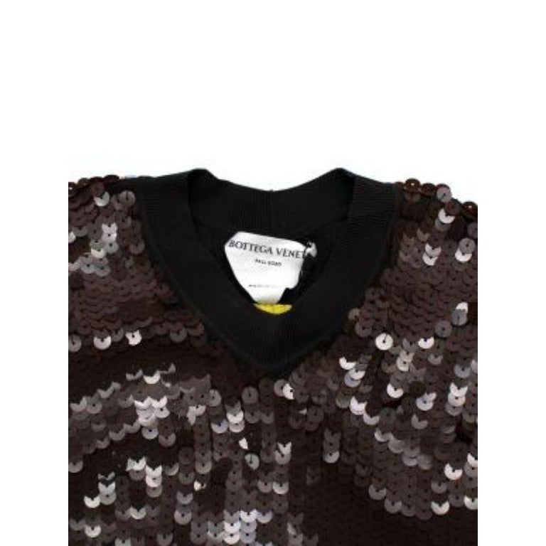 Brown Designer Layered Dress with Sequin and Embroidery Work