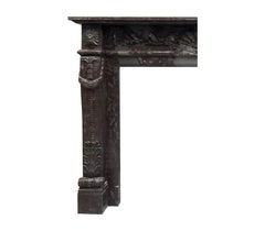 Brown Grey Marble Fireplace 19th Century