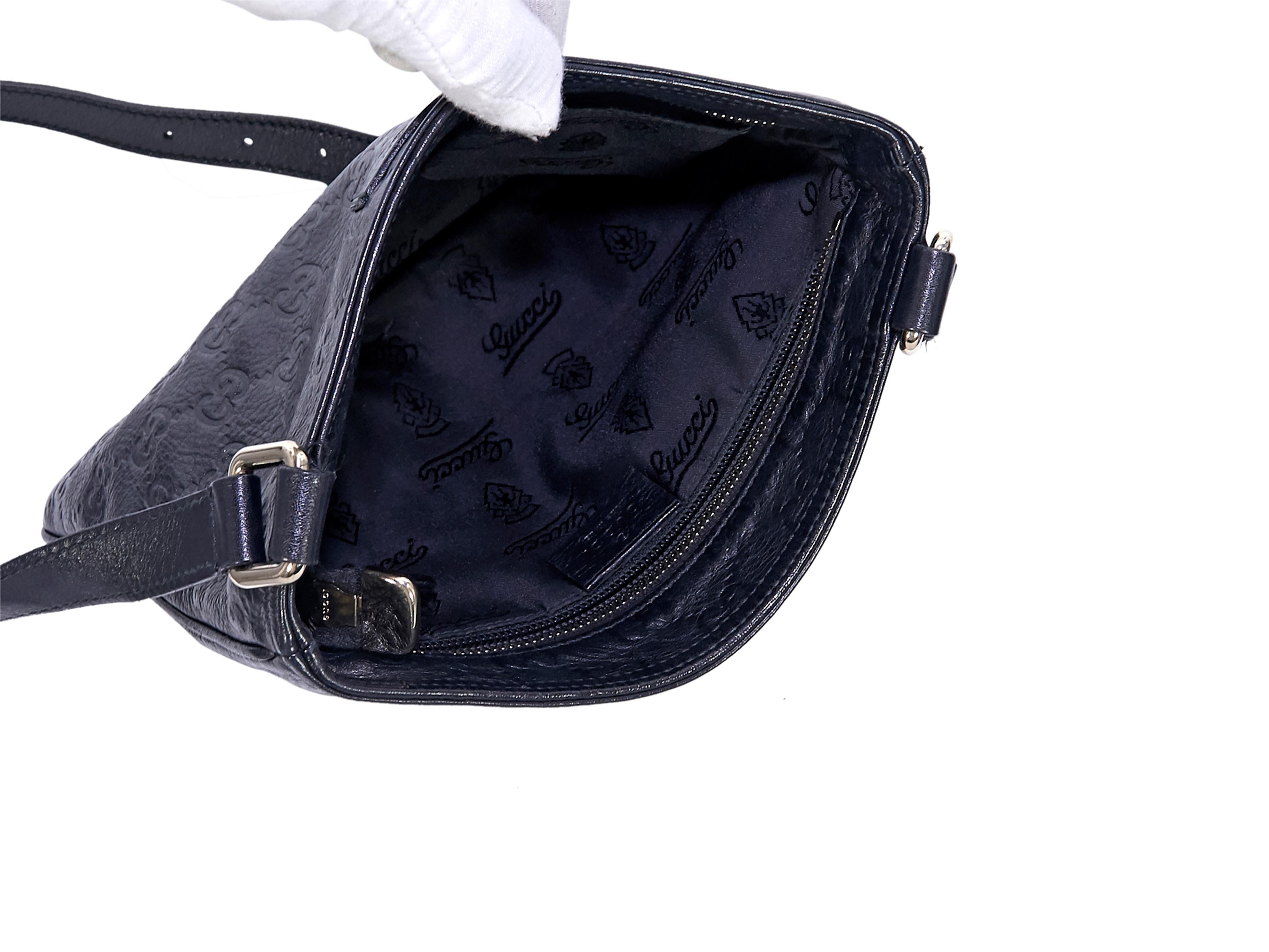 Women's Gucci Brown Leather GG Monogram Crossbody Bag