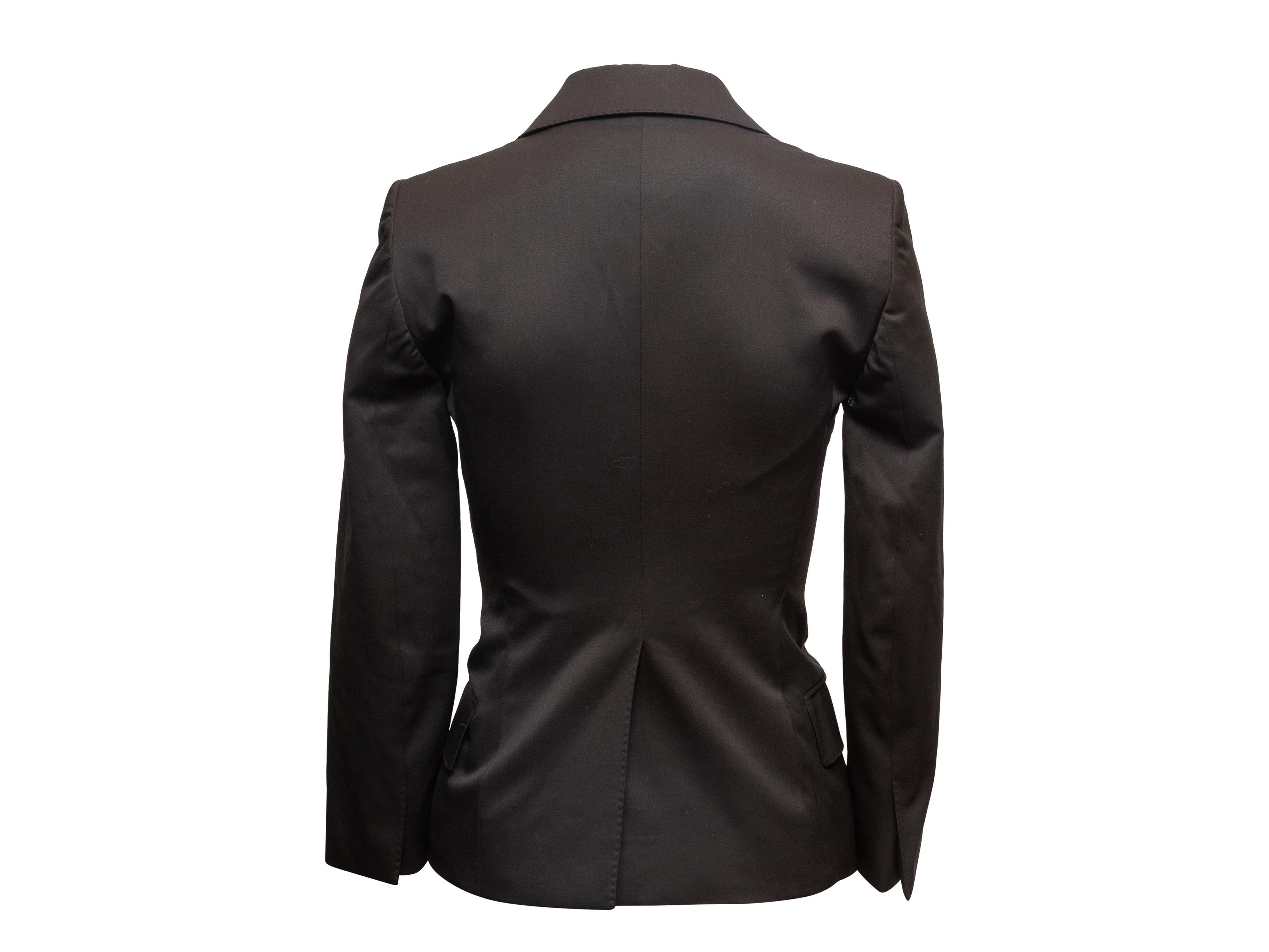 Nero Blazer marrone in lana Gucci Taglia IT 36 in vendita