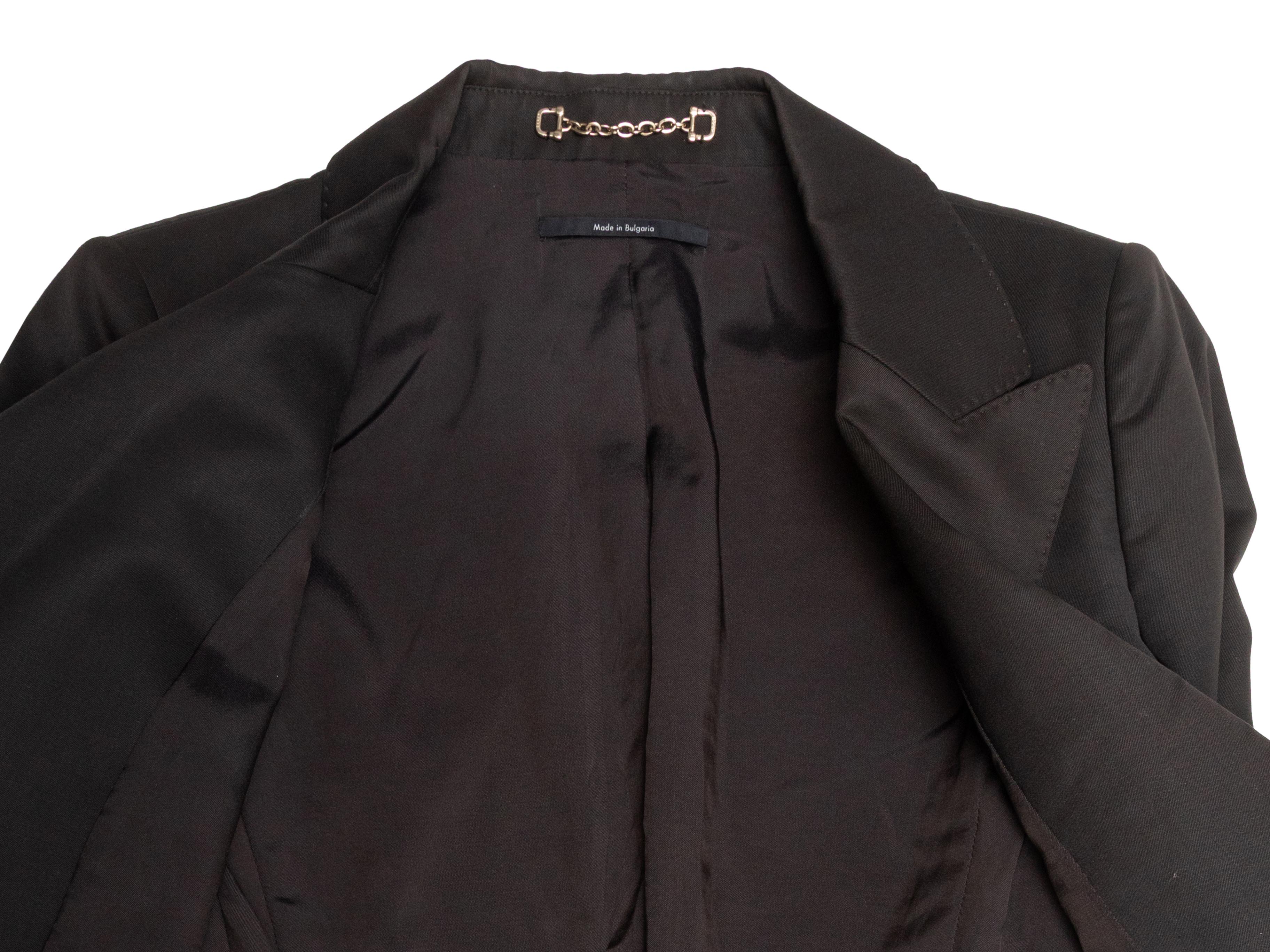 Blazer marrone in lana Gucci Taglia IT 36 In condizioni buone in vendita a New York, NY