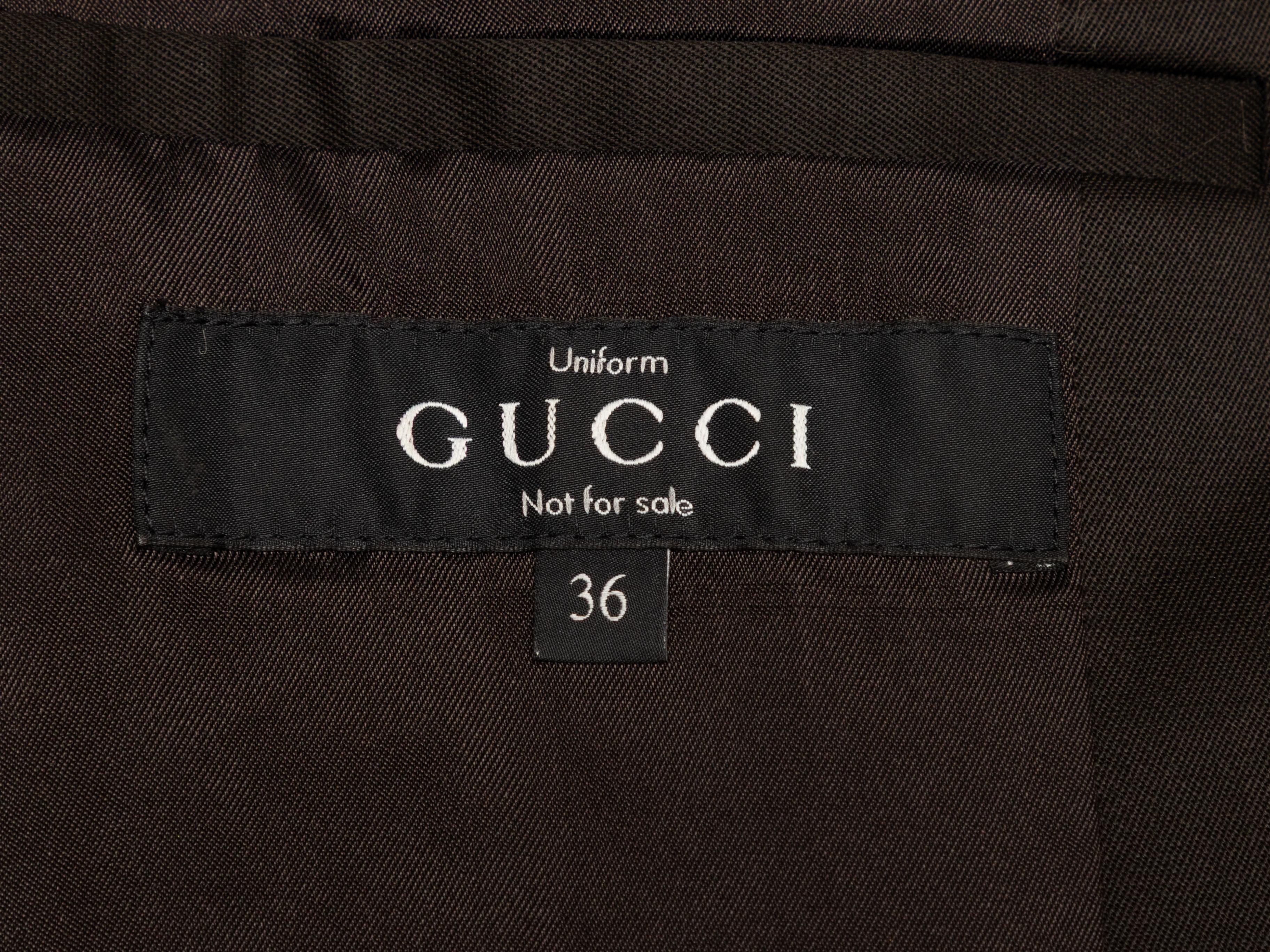 Donna Blazer marrone in lana Gucci Taglia IT 36 in vendita