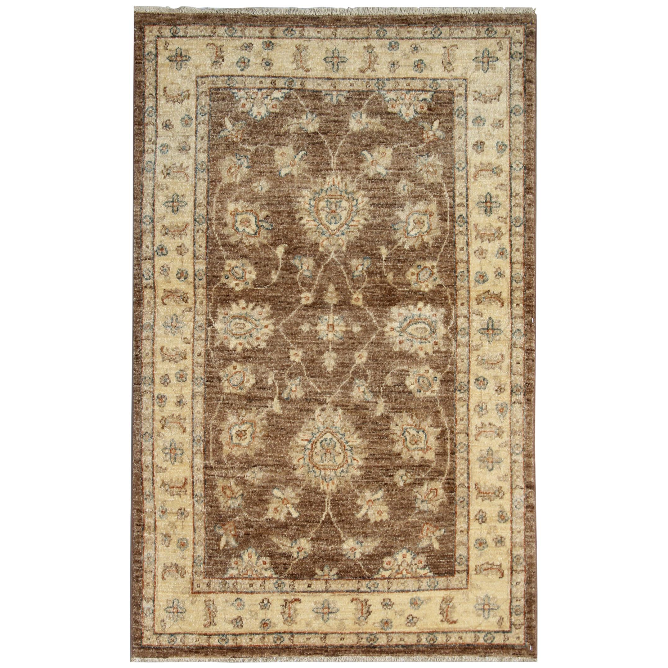 Brown Hand Made Carpet Living Room Rugs, Wool Oriental Rugs Home Decor For Sale