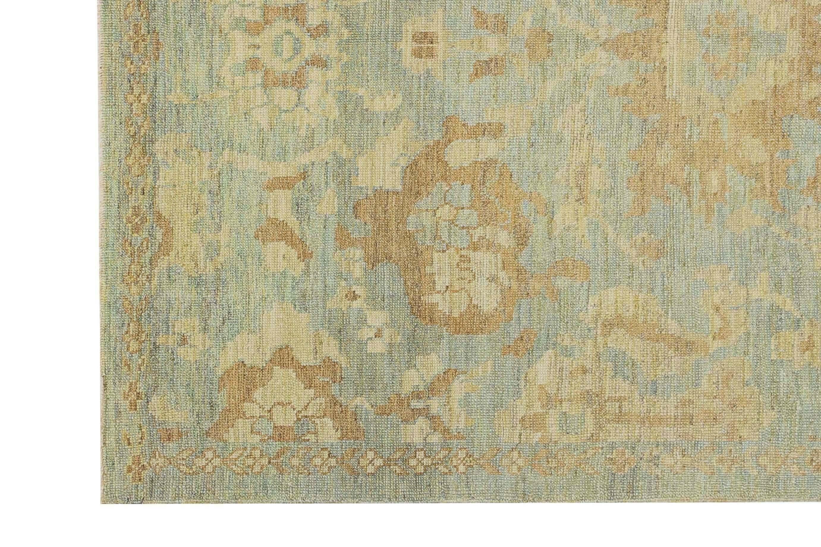 Afghanistan Sultanabad Small Rug Circa 1990 - Laine Bleu Ivoire Jaune - 95569 en vente 5