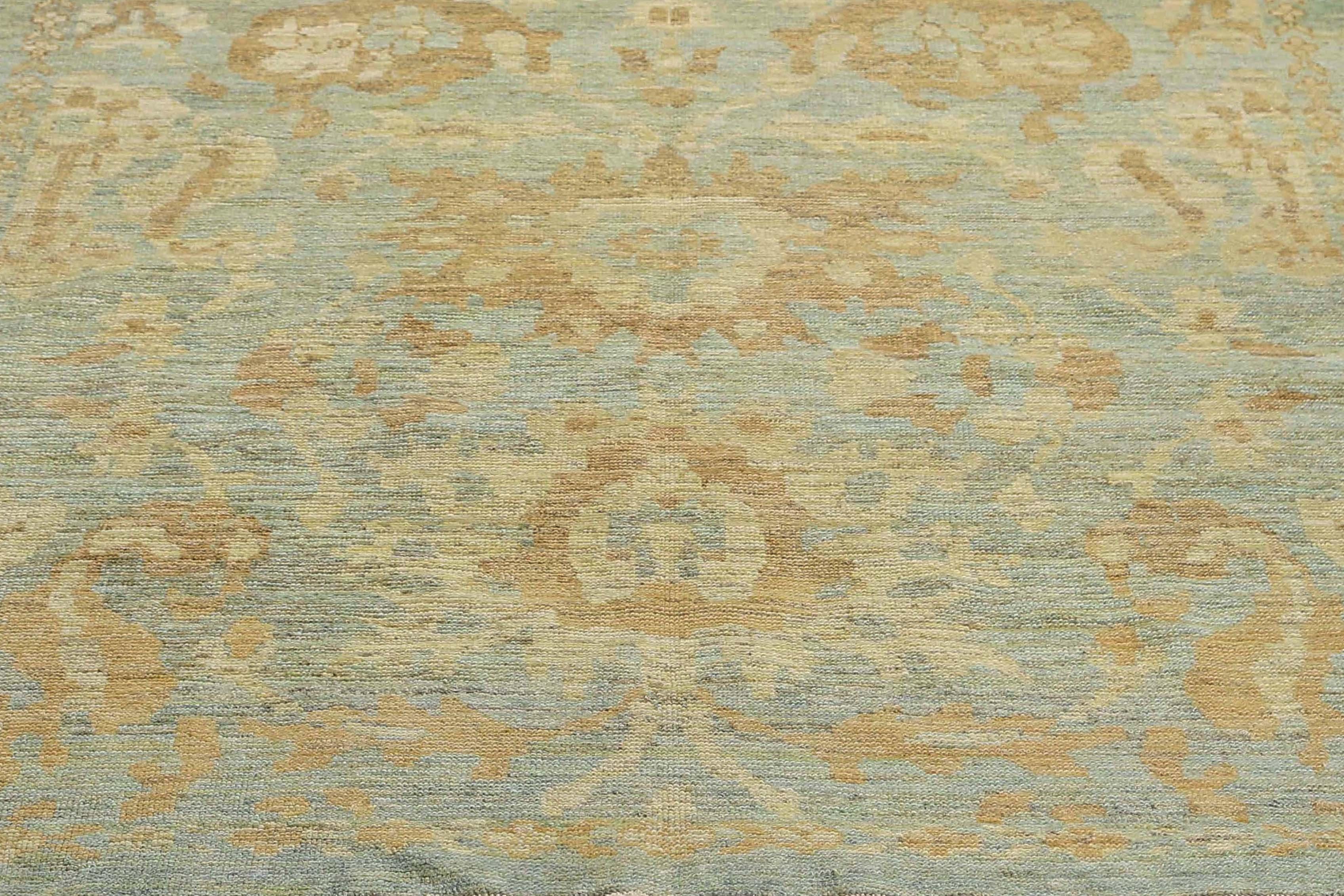 Afghanistan Sultanabad Small Rug Circa 1990 - Laine Bleu Ivoire Jaune - 95569 en vente 3