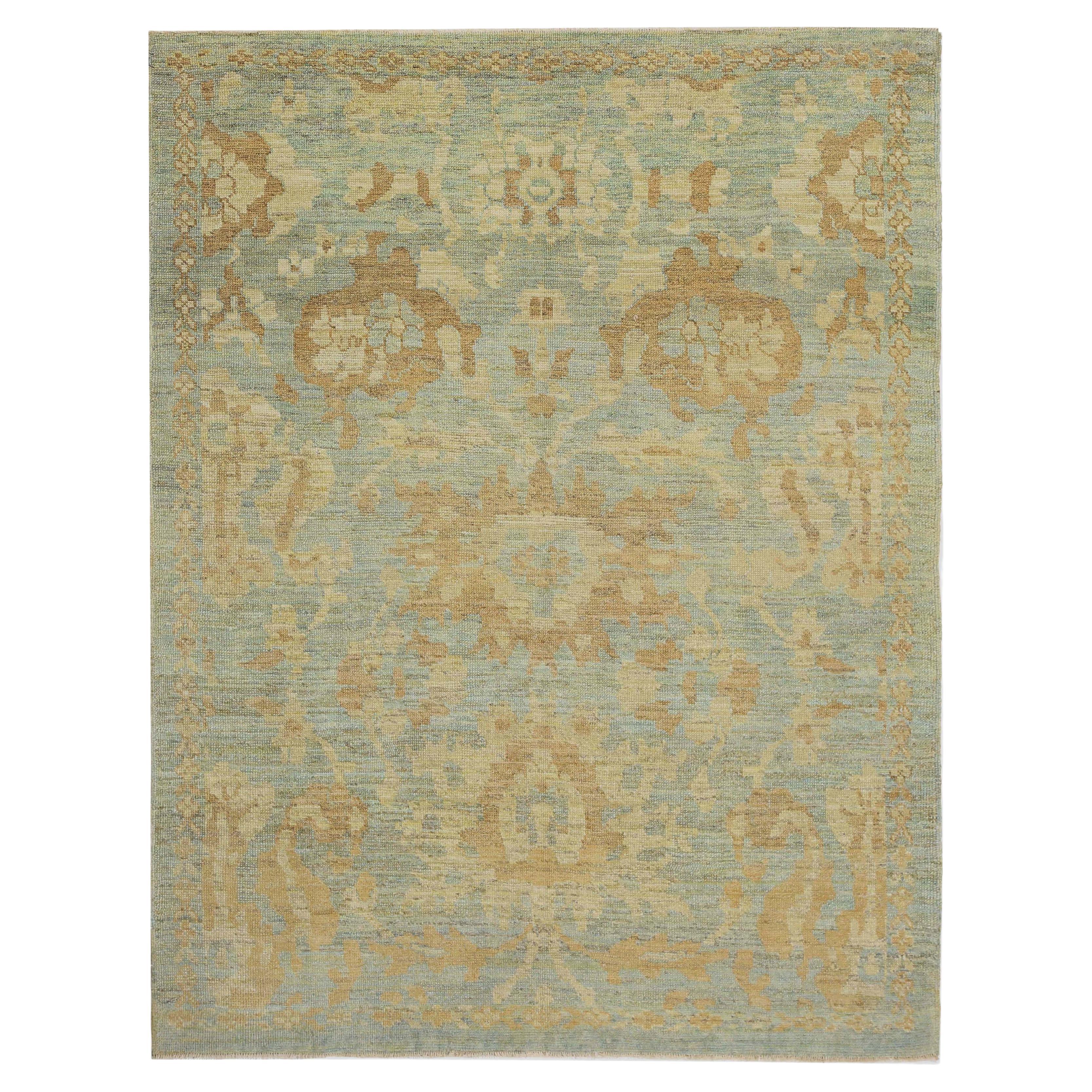 Afghanistan Sultanabad Rugs Piccolo Circa 1990 - Lana Blu Avorio Giallo - 95569