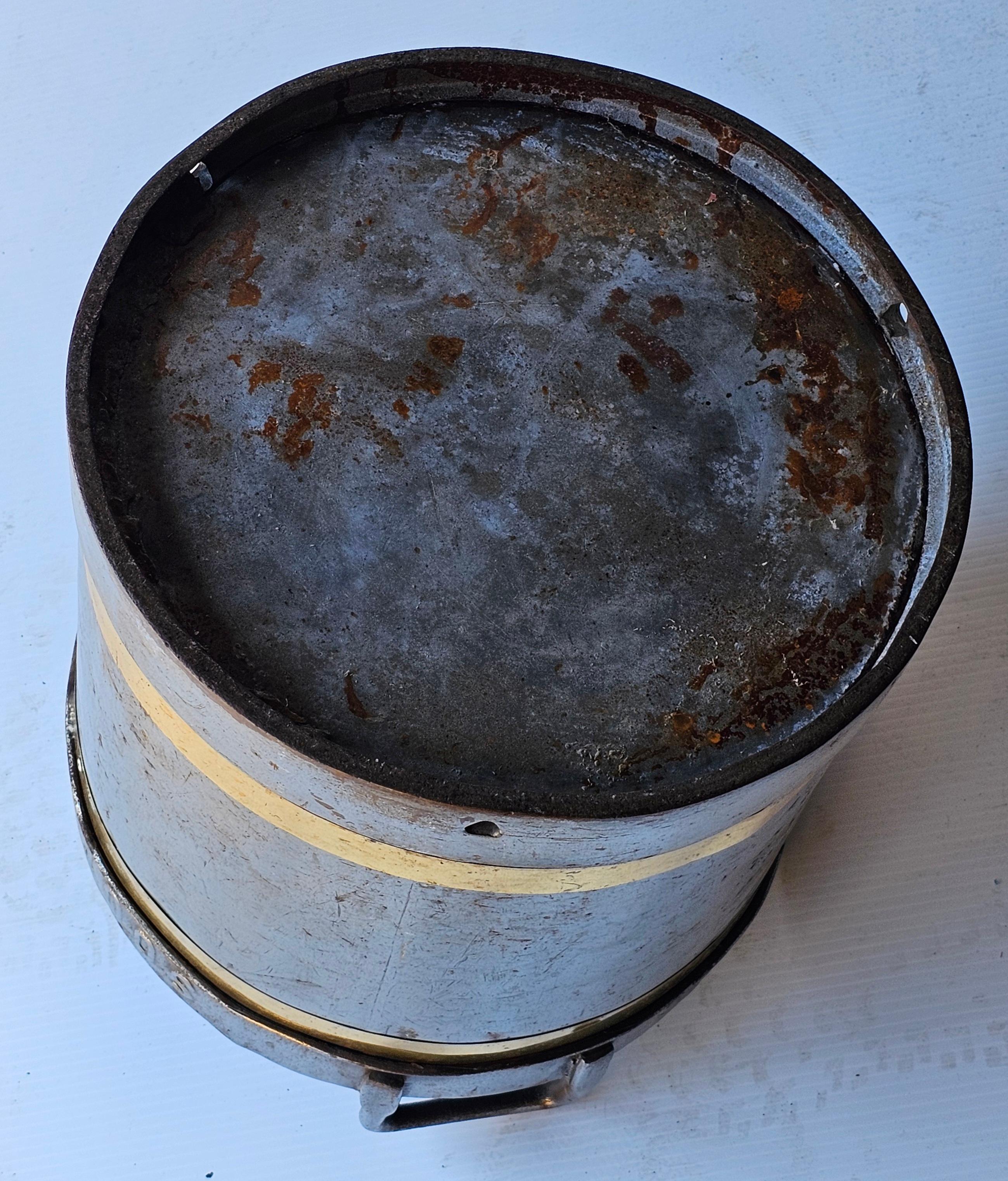 Métal Seau à lait/ Fuel / Jardinière en acier monté en laiton Brown & Harrison's Southampton en vente
