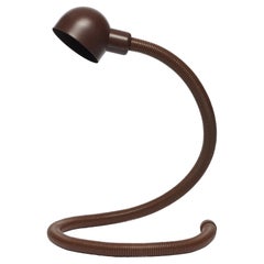 Vintage Brown Hebi (Snake) Lamp, 1970s