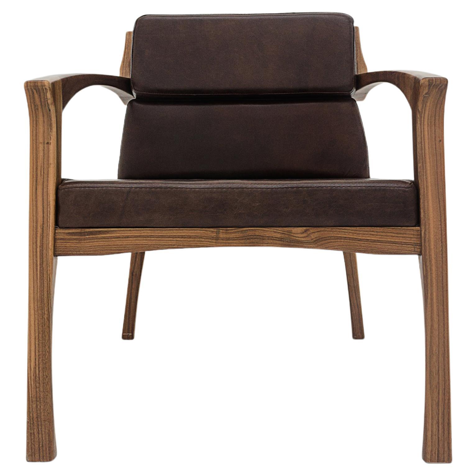 Brown Helmut Armchair by Arturo Verástegui