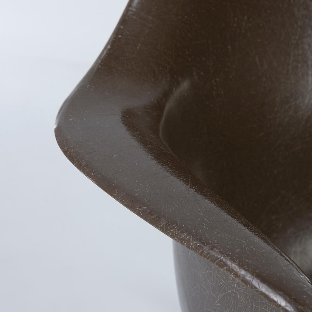 20th Century Brown Herman Miller Eames RAR Rocking Arm Shell Chair