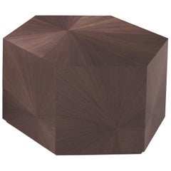 Brown Hexagonal Coffee Table