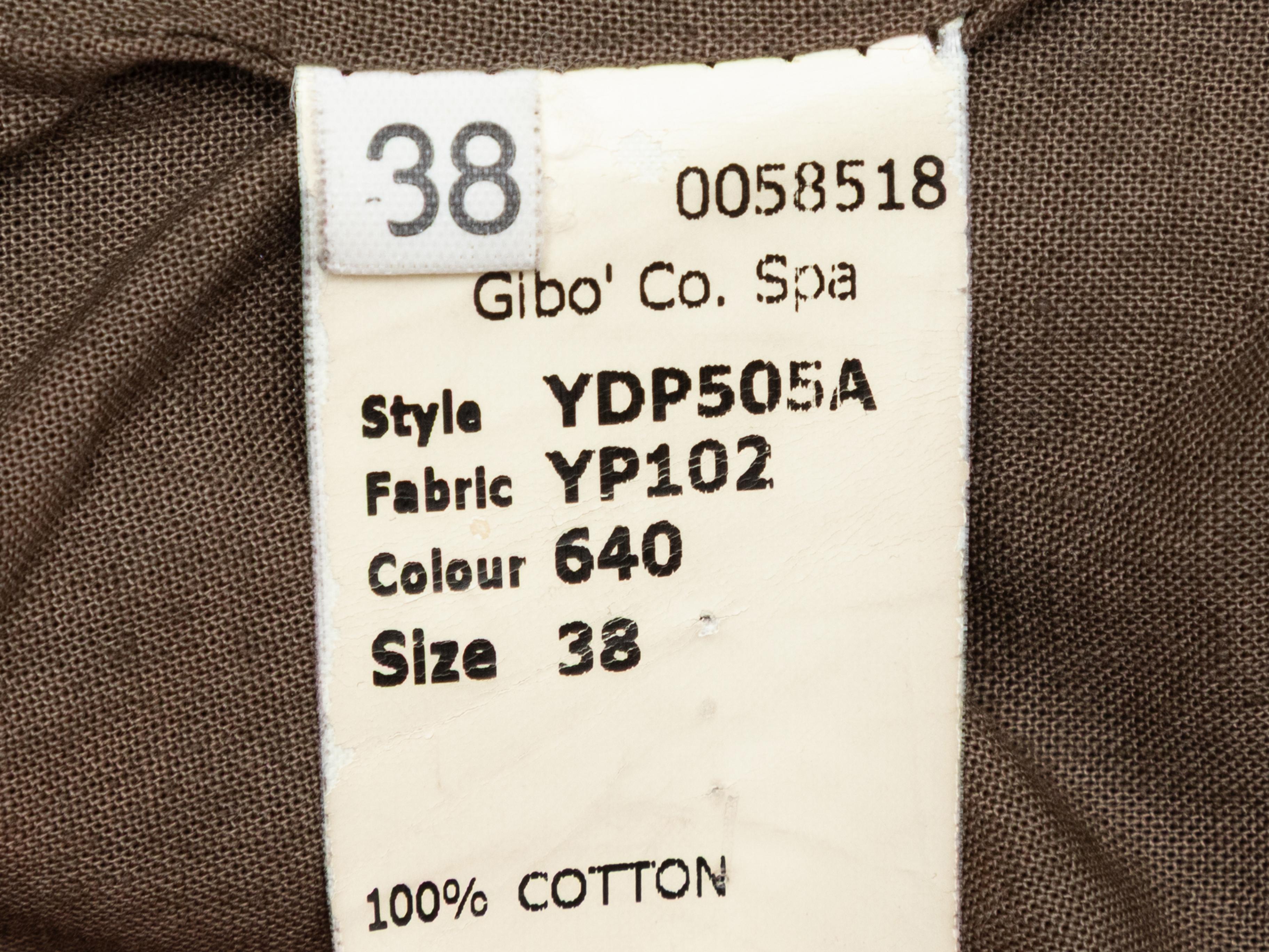 Hussein Chalayan - Trench-coat en coton avec ceinture - marron - Taille IT 38 en vente 1