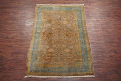Brown Indian Agra Rug, circa 1890