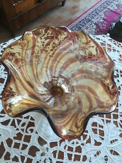 Brown Italian Modern Blown Glass Centrepiece