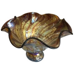 Brown Italian Modern Blown Glass Centrepiece