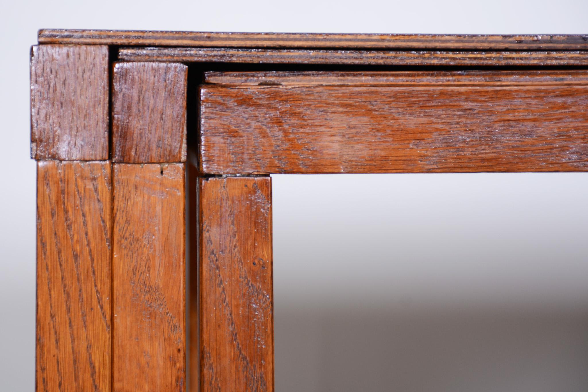 Tables basses marron Jan Vanek fabriquées en Tchèque dans les années 1930, style Art Déco  en vente 4