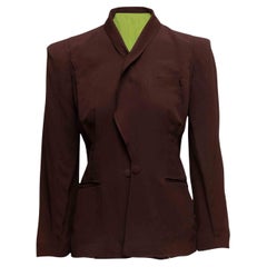 Brown Jean Paul Gaultier Femme Structured Blazer Size IT 42