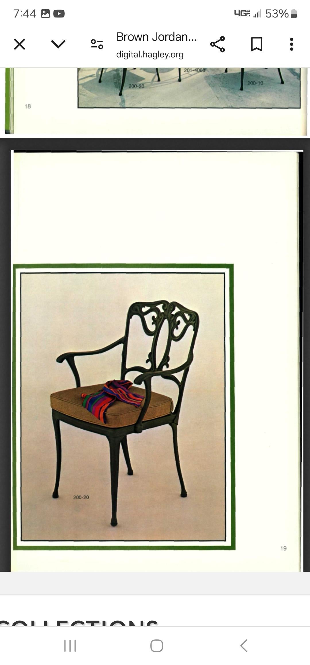 Brown Jordan 12 Pieces French Quarter by Hall Bradley 1970s en vente 5
