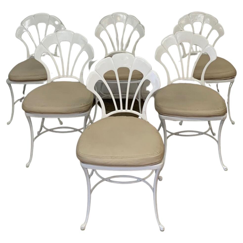 Brown Jordan Aluminum Dining Chairs, Set of Six
