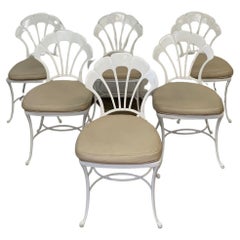 Retro Brown Jordan Aluminum Dining Chairs, Set of Six