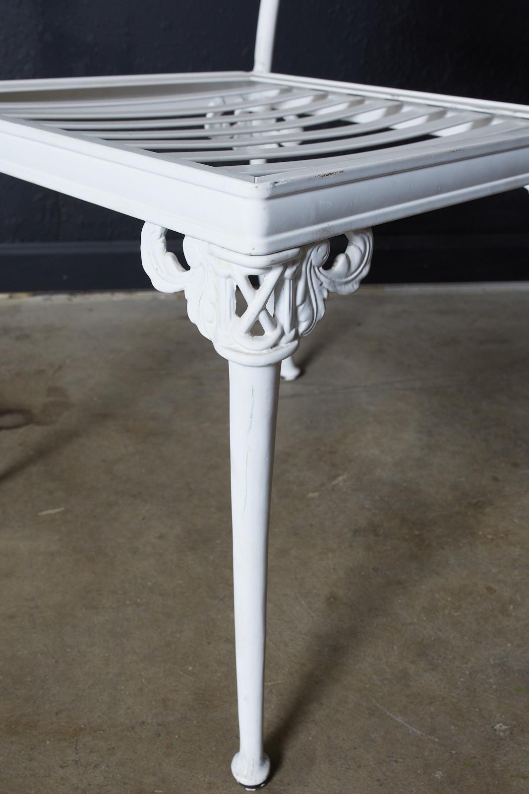 Brown Jordan Aluminum Neoclassical Patio Garden Dining Set 11