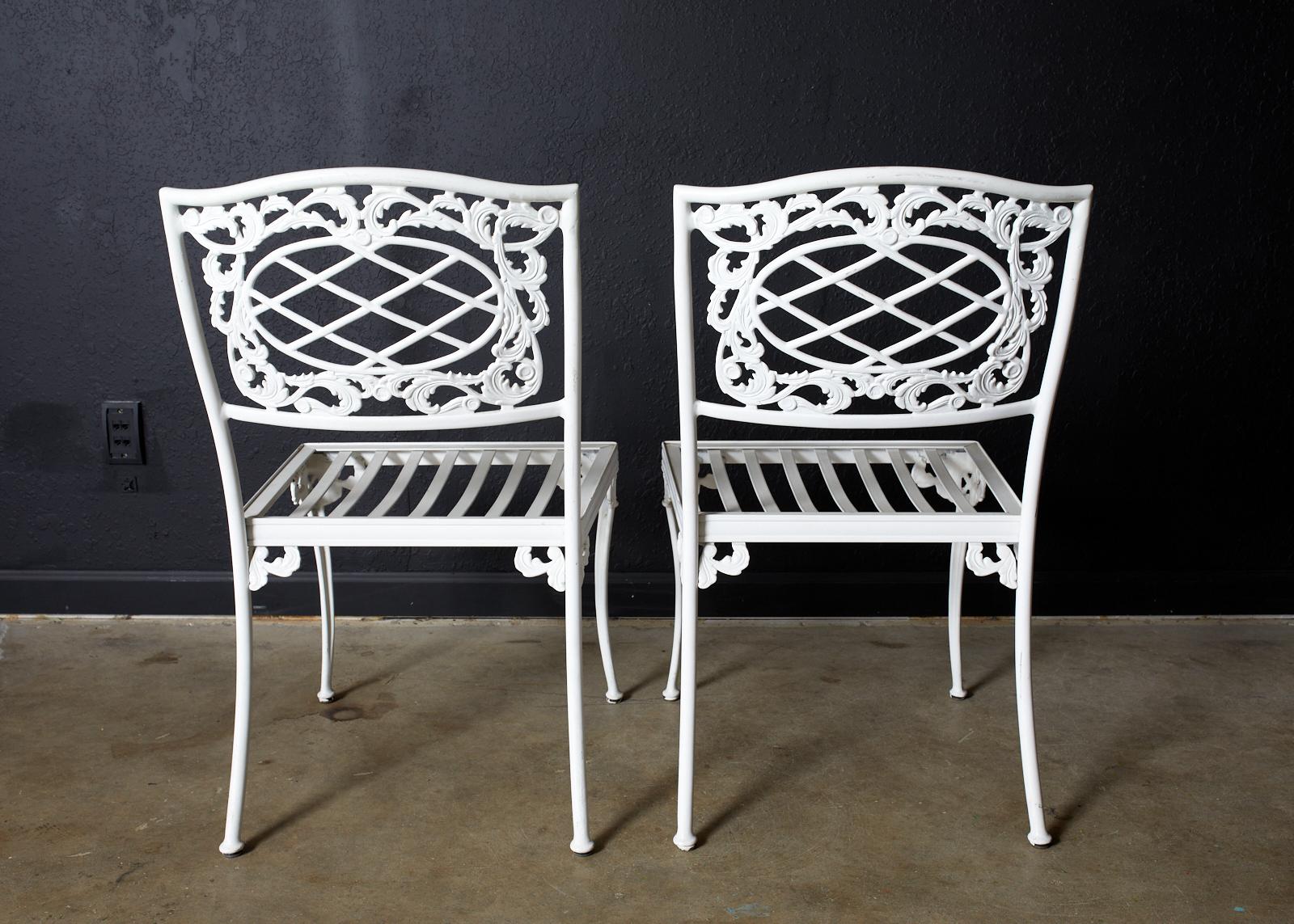 Brown Jordan Aluminum Neoclassical Patio Garden Dining Set 1