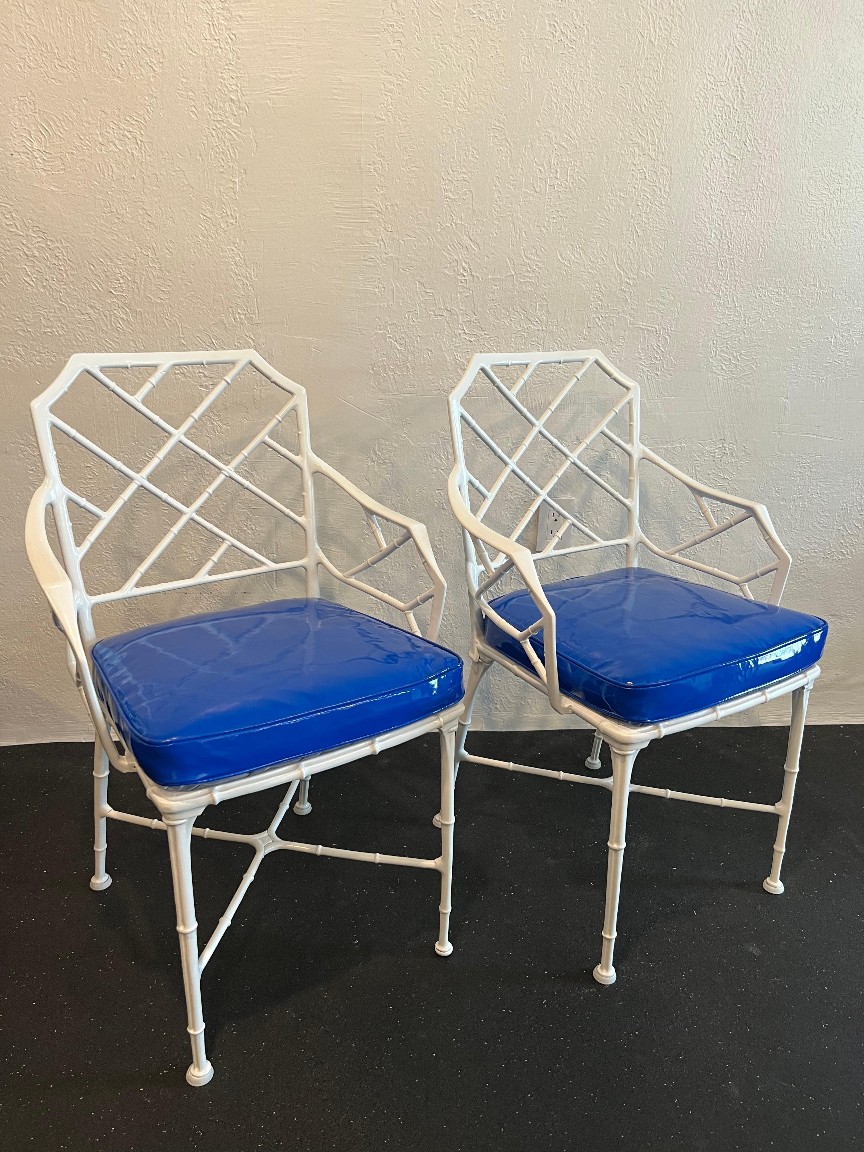 Brown Jordan Calcutta Arm Chairs- A Pair For Sale 2