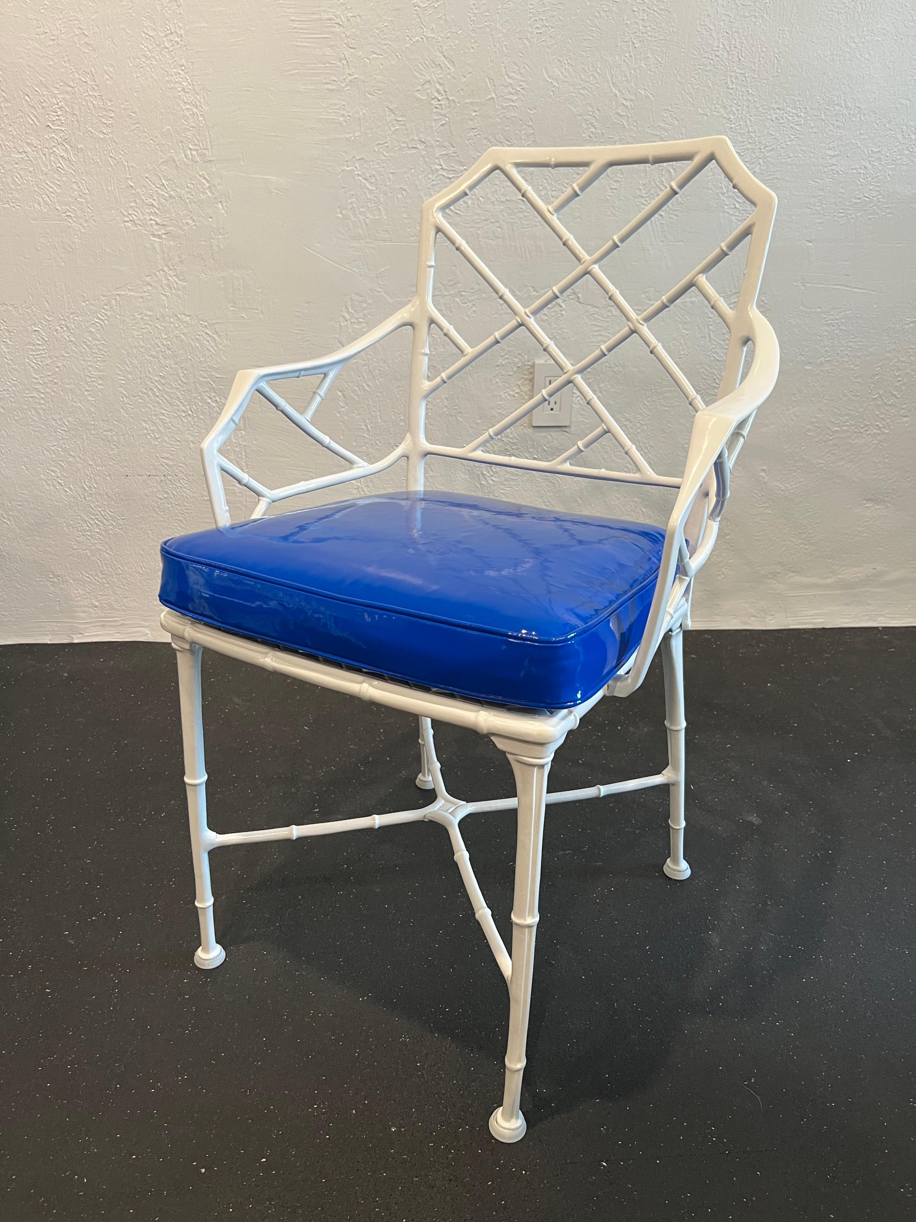 Late 20th Century Brown Jordan Calcutta Arm Chairs- A Pair
