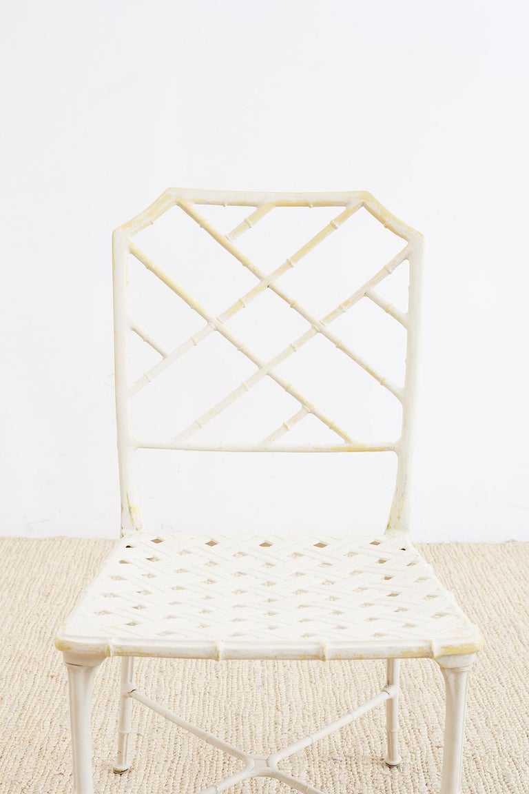 Brown Jordan Calcutta Faux Bamboo Garden Chairs at 1stDibs
