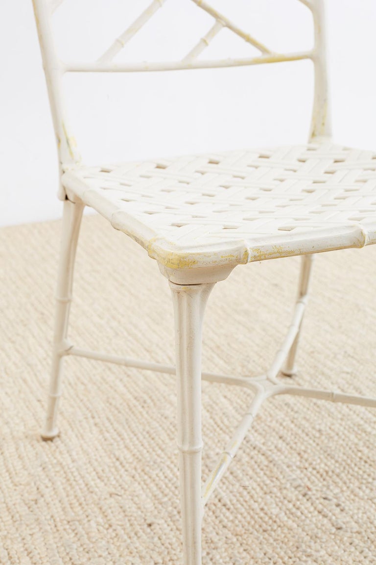 Brown Jordan Calcutta Faux Bamboo Garden Chairs at 1stDibs